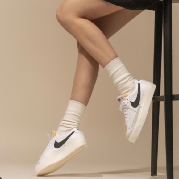 Nike Blazer Low White Sneakers - Picture 2 of 10